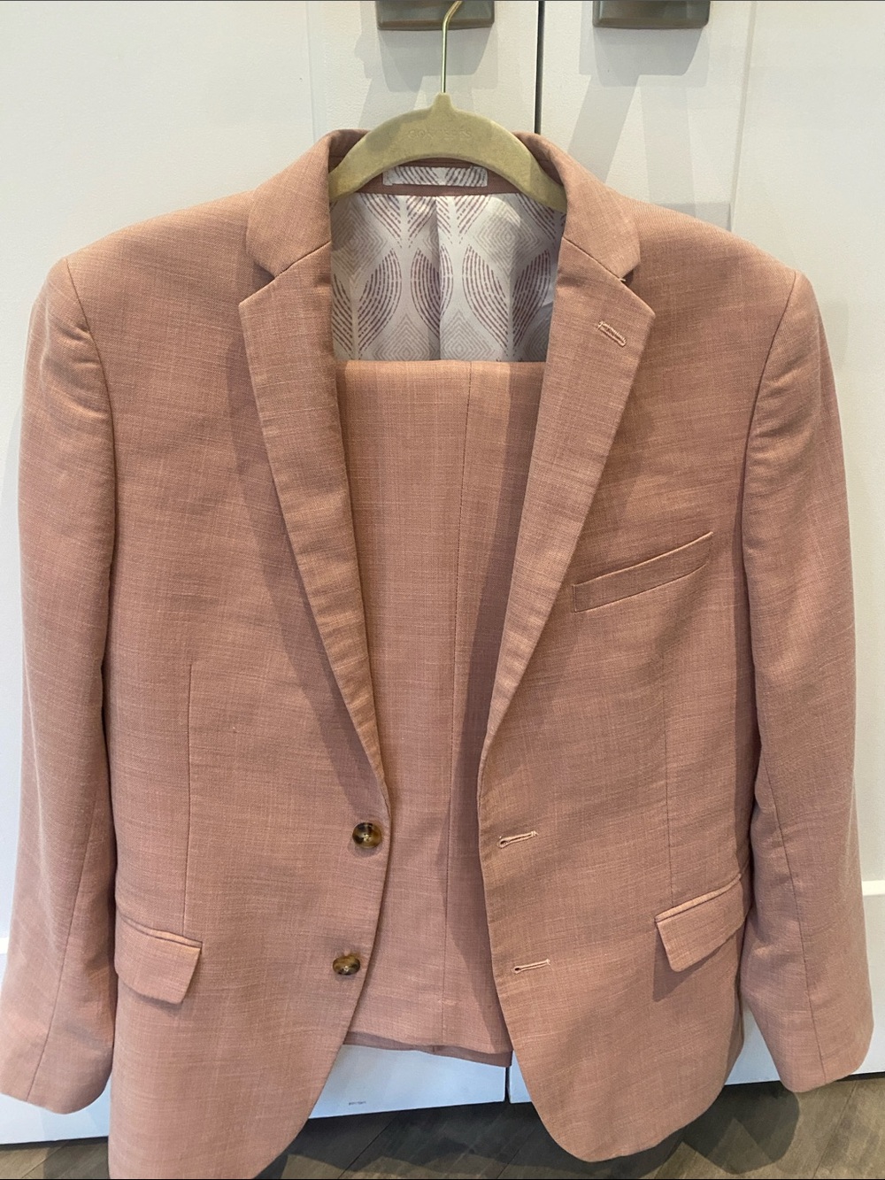 Men's Tailored Dusty Rose Blazer